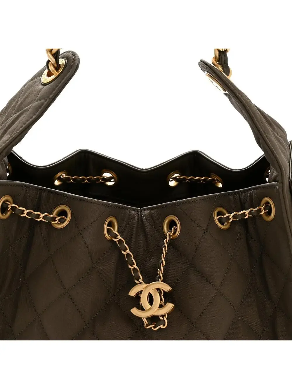 Canvas Quilted Small Chanel 25 Handbag #339671C89B